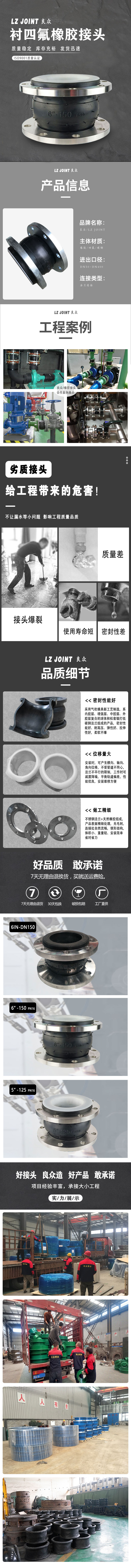 衬四氟橡胶接头